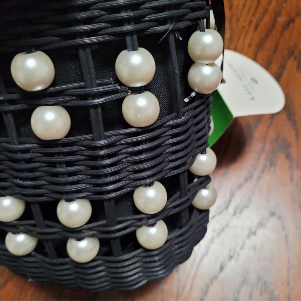 Kate Spade Black Mini Bag with Pearl Accents - Picture 8 of 8